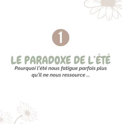 Le paradoxe de l'été : plus de soleil, moins d'énergie