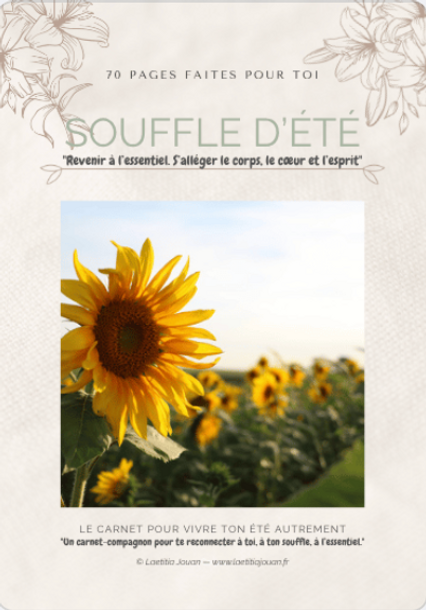 Carnet bien être “souffle d’été”